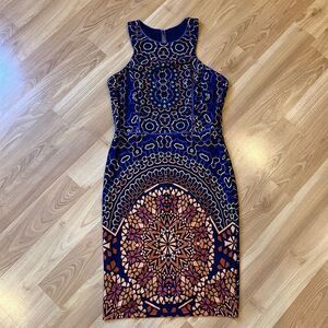 Analili Geometric Sleeveless MidiDress Women’s Medium